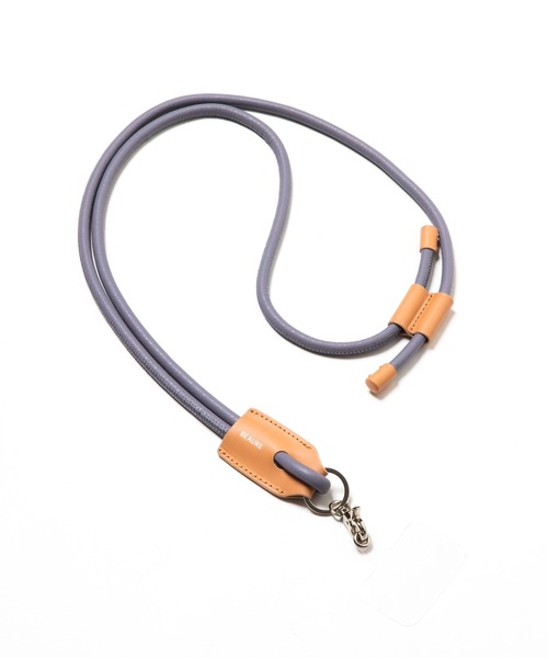 Beau're（ヴュレ）の「BEAURE ヴュレ カウレザー モバイルストラップ ショルダー（スマホケース/カバー・レディース・ベージュ/オレンジ/パープル/ブラック・FREE）」の4枚目の写真