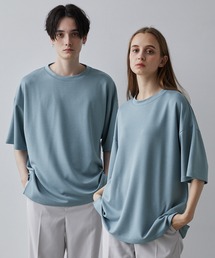 【CLEL】Drape Punch Loose Short Sleeve Cut Sew/ドレープポンチルーズ半袖カットソー