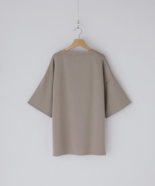 CLEL】Drape Punch Loose Short Sleeve Cut Sew/ドレープポンチ