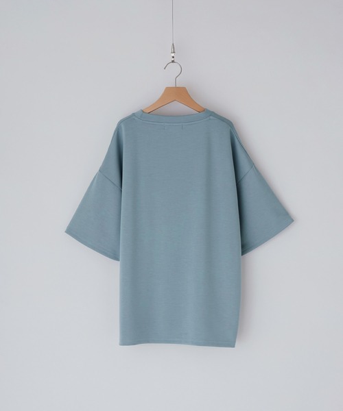 CLEL】Drape Punch Loose Short Sleeve Cut Sew/ドレープポンチ