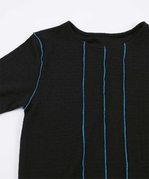 miette（ミエット）の「配色メローラインデザインワンピース（ワンピース・レディース・アイボリー/ブラック・FREE）」の19枚目の写真