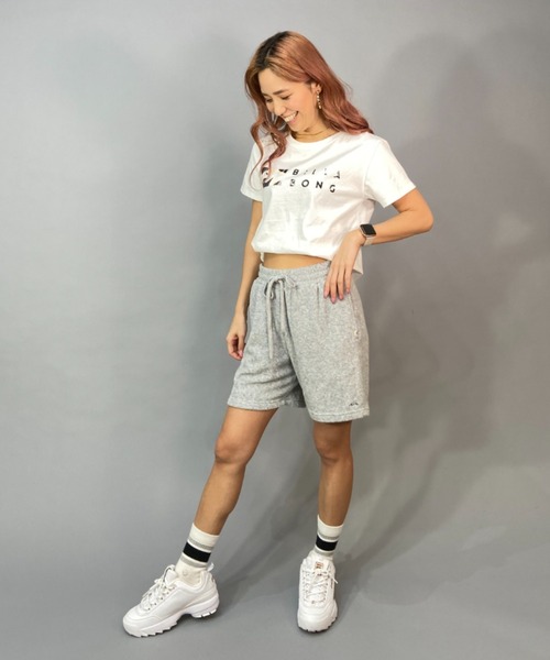 BILLABONG(ビラボン)の「BILLABONG/ビラボン ルーズシルエット/無地フロントロゴTシャツ BD013-200(Tシャツ/カットソー・レディース・ホワイト/ブラック・M/L)」の7枚目の写真