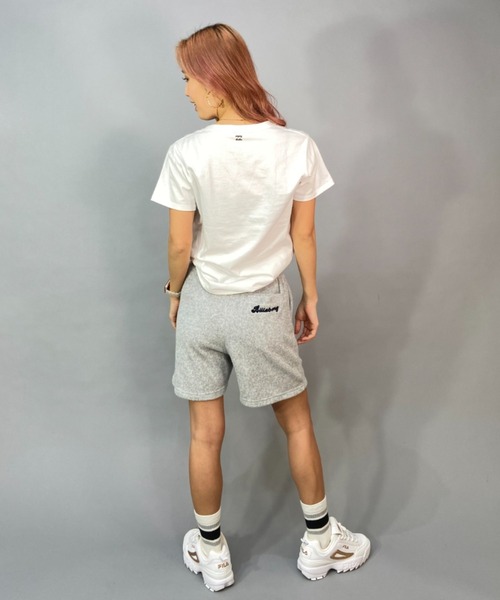 BILLABONG(ビラボン)の「BILLABONG/ビラボン ルーズシルエット/無地フロントロゴTシャツ BD013-200(Tシャツ/カットソー・レディース・ホワイト/ブラック・M/L)」の8枚目の写真