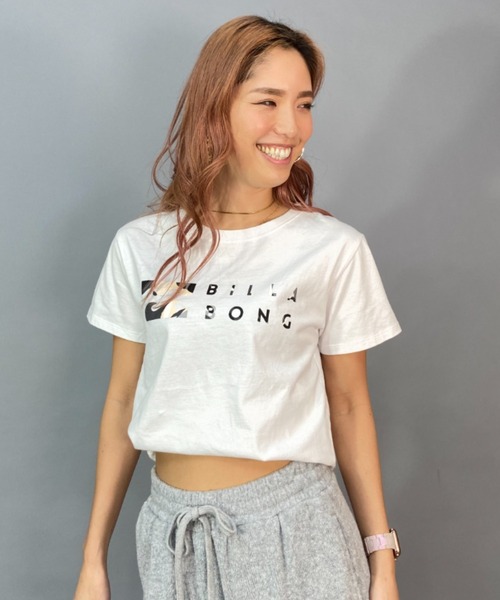 BILLABONG(ビラボン)の「BILLABONG/ビラボン ルーズシルエット/無地フロントロゴTシャツ BD013-200(Tシャツ/カットソー・レディース・ホワイト/ブラック・M/L)」の15枚目の写真