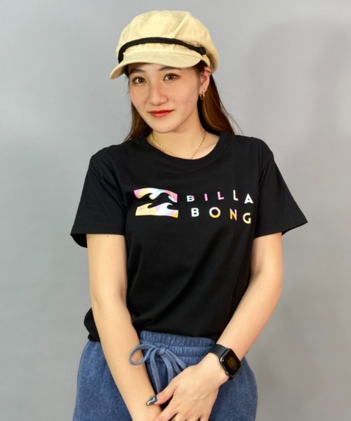 BILLABONG(ビラボン)の「BILLABONG/ビラボン ルーズシルエット/無地フロントロゴTシャツ BD013-200(Tシャツ/カットソー・レディース・ホワイト/ブラック・M/L)」の10枚目の写真