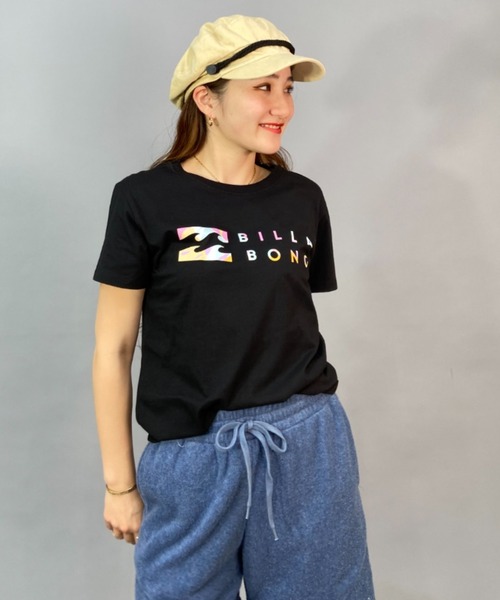 BILLABONG(ビラボン)の「BILLABONG/ビラボン ルーズシルエット/無地フロントロゴTシャツ BD013-200(Tシャツ/カットソー・レディース・ホワイト/ブラック・M/L)」の11枚目の写真