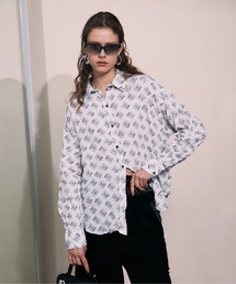 PRANK PROJECT | モノグラムプリントワッシャーシャツ/Monogram Printed Washed Shirt(シャツ/ブラウス)