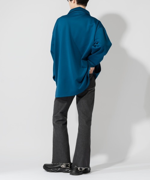 Adoon plain(アドーンプレーン)の「【Adoon plain】ダンボールハーフジップ(スウェット・メンズ・ブラック/ブルー・MEDIUM/LARGE)」の20枚目の写真