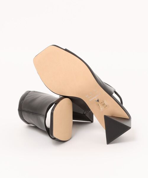 CARRANO（カラーノ）の「【CARRANO】アンクルストラップカバードサンダル(632016/62016A)（サンダル・レディース・ブラック/アイボリー・35/36/37/38/39/40）」の4枚目の写真