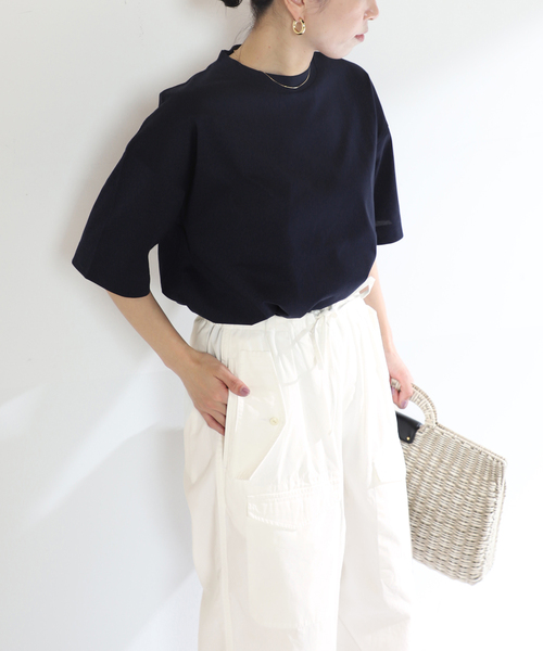 VERMEIL par iena（ヴェルメイユパーイエナ）の「【SLOANE/スローン】別注Tシャツ（Tシャツ/カットソー・レディース・ベージュ/ネイビー/スカイブルー・FREE）」の3枚目の写真