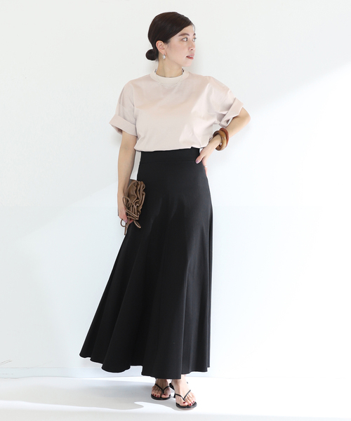 VERMEIL par iena（ヴェルメイユパーイエナ）の「【SLOANE/スローン】別注Tシャツ（Tシャツ/カットソー・レディース・ベージュ/ネイビー/スカイブルー・FREE）」の4枚目の写真