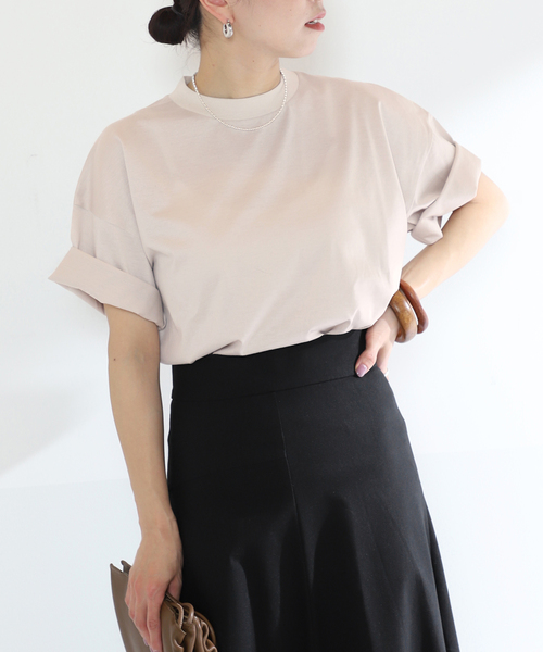 VERMEIL par iena（ヴェルメイユパーイエナ）の「【SLOANE/スローン】別注Tシャツ（Tシャツ/カットソー・レディース・ベージュ/ネイビー/スカイブルー・FREE）」の9枚目の写真