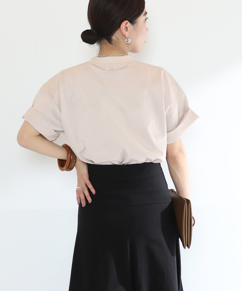 VERMEIL par iena（ヴェルメイユパーイエナ）の「【SLOANE/スローン】別注Tシャツ（Tシャツ/カットソー・レディース・ベージュ/ネイビー/スカイブルー・FREE）」の10枚目の写真