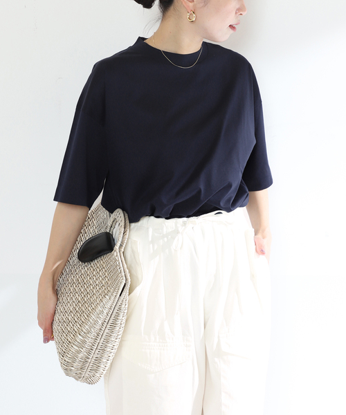 VERMEIL par iena（ヴェルメイユパーイエナ）の「【SLOANE/スローン】別注Tシャツ（Tシャツ/カットソー・レディース・ベージュ/ネイビー/スカイブルー・FREE）」の14枚目の写真