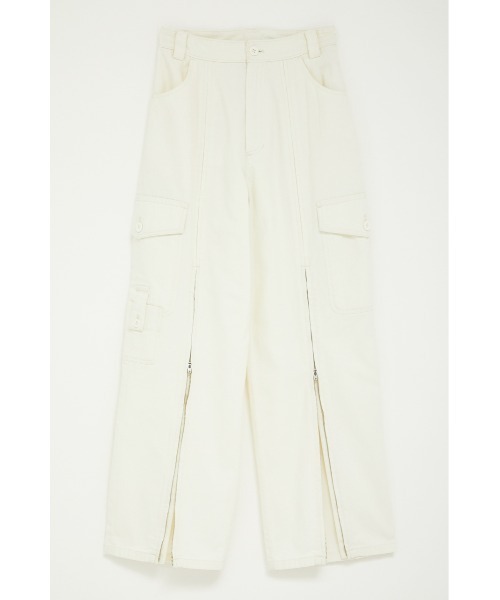 LAGUA GEM(ラグアジェム)の「ZIP SLIT カーゴパンツ(カーゴパンツ・レディース・ブラック/アイボリー・SMALL/X-SMALL/MEDIUM)」の14枚目の写真