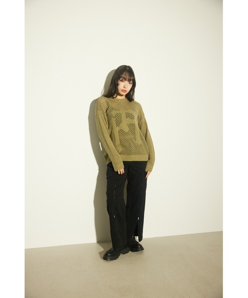 LAGUA GEM(ラグアジェム)の「ZIP SLIT カーゴパンツ(カーゴパンツ・レディース・ブラック/アイボリー・SMALL/X-SMALL/MEDIUM)」の12枚目の写真