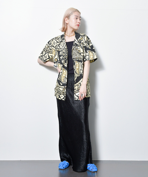 CITYSHOP（シティーショップ）の「SATIN スカート（スカート・レディース・ブラック/シルバー・36/38/40）」の16枚目の写真