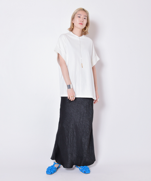 CITYSHOP（シティーショップ）の「SATIN スカート（スカート・レディース・ブラック/シルバー・36/38/40）」の5枚目の写真