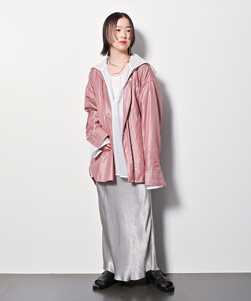 CITYSHOP（シティーショップ）の「SATIN スカート（スカート・レディース・ブラック/シルバー・36/38/40）」の17枚目の写真