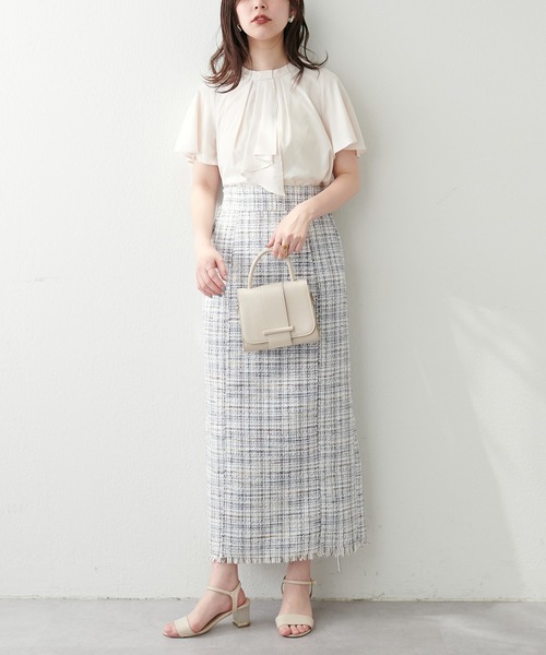 natural couture(ナチュラルクチュール)の「スカーフボータイフレア袖ブラウス(シャツ/ブラウス・レディース・イエロー系その他/グレイッシュベージュ/アイボリー/その他1/その他2/ネイビー/ミント/ブラウン/その他4・FREE)」の13枚目の写真