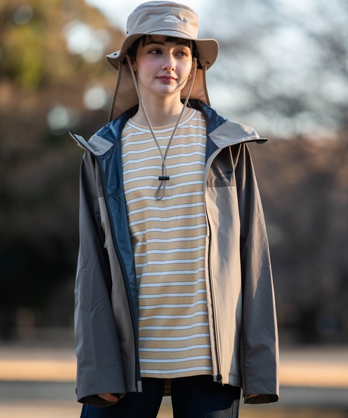 OUTDOOR PRODUCTS APPAREL(アウトドアプロダクツアパレル)の「マルチボーダーBIG ビッグシルエット Tシャツ(Tシャツ/カットソー・レディース・グリーン/イエロー/ネイビー/ベージュ・FREE)」の22枚目の写真