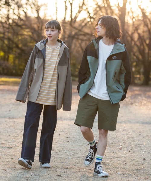 OUTDOOR PRODUCTS APPAREL(アウトドアプロダクツアパレル)の「マルチボーダーBIG ビッグシルエット Tシャツ(Tシャツ/カットソー・レディース・グリーン/イエロー/ネイビー/ベージュ・FREE)」の14枚目の写真