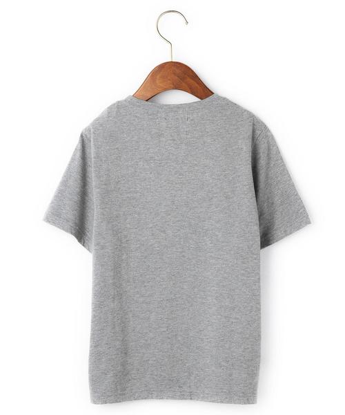 green label relaxing(グリーンレーベルリラクシング)の「【JUNIOR】STDKプリントポケット(Tシャツ/カットソー・キッズ・オフホワイト/グレー/オリーブ・155/145)」の4枚目の写真