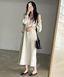 Jewelobe | ショートシャツ＆ロングキャミワンピースセットアップ(ワンピース)