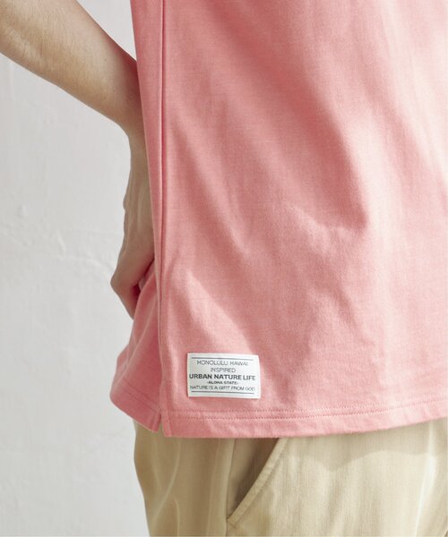 ikka(イッカ)の「【親子コーデ】URBAN NATURE LIFE アーバンネイチャーライフ ワンポイントTシャツ(Tシャツ/カットソー・メンズ・ホワイト/ブラック/ネイビー/オリーブ/オレンジ・S/M/L/XL)」の8枚目の写真