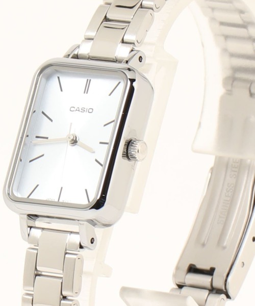 CASIO カシオ/ クォーツ スタンダード アナログ スクエアフェイス 日常