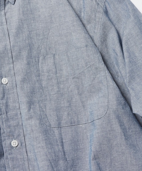 SERO(セロ)の「SERO/セロ B.D WIDE SHIRT CHAMBRAY シャンブレーシャツ オーバーサイズ(シャツ/ブラウス・メンズ・インディゴブルー・15 /16)」の7枚目の写真