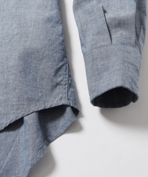 SERO(セロ)の「SERO/セロ B.D WIDE SHIRT CHAMBRAY シャンブレーシャツ オーバーサイズ(シャツ/ブラウス・メンズ・インディゴブルー・15 /16)」の12枚目の写真