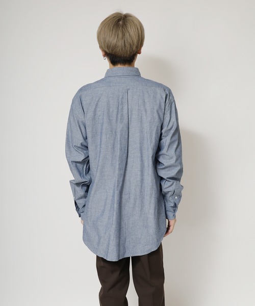 SERO(セロ)の「SERO/セロ B.D WIDE SHIRT CHAMBRAY シャンブレーシャツ オーバーサイズ(シャツ/ブラウス・メンズ・インディゴブルー・15 /16)」の10枚目の写真
