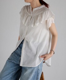 Fizz | 【Fizz/フィズ】　コットンボイルフリルブラウス(シャツ/ブラウス)
