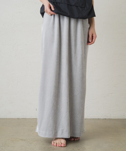 Omekashi(オメカシ)の「【earthy_】 パイルラインスカート(スカート・レディース・ブラック/オフホワイト/グレー・M/S)」の7枚目の写真