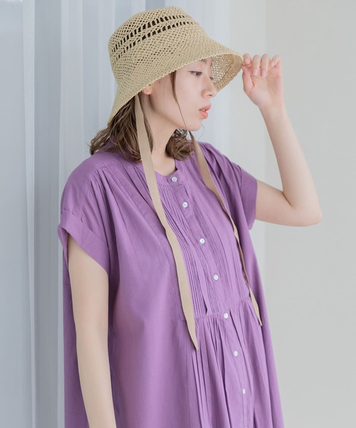 美品サニーレーベルきれい色ゆったり23SSエアリーコットンピンタックワンピース♪ URBAN RESEARCH Sonny Label（アーバンリサーチサニーレーベル