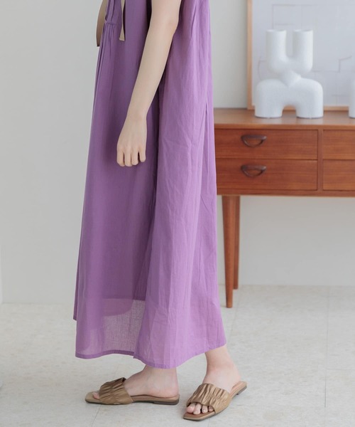URBAN RESEARCH Sonny Label(アーバンリサーチサニーレーベル)の「エアリーコットンピンタックワンピース(ワンピース・レディース・ブラック/ブルー系その他/パープル系その他/グレー・FREE)」の11枚目の写真