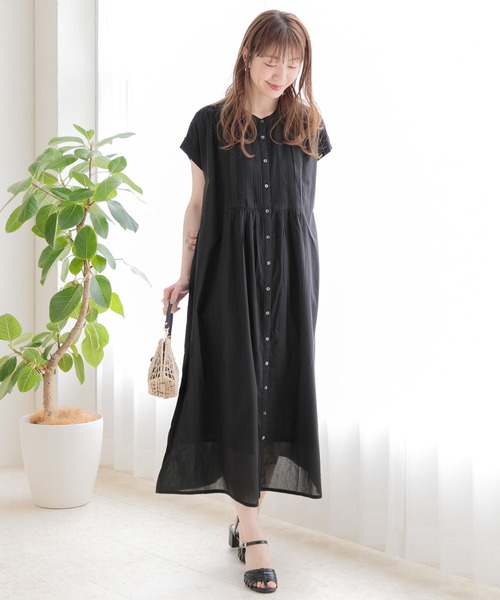 URBAN RESEARCH Sonny Label(アーバンリサーチサニーレーベル)の「エアリーコットンピンタックワンピース(ワンピース・レディース・ブラック/ブルー系その他/パープル系その他/グレー・FREE)」の21枚目の写真