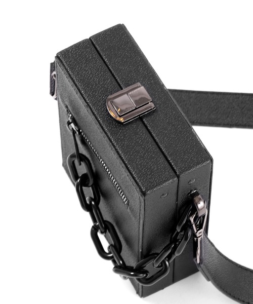 Figments（フィグメンツ）の「ボックスミニショルダーバッグ（ショルダーバッグ・レディース・ブラック・FREE）」の7枚目の写真