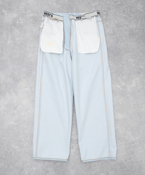 WESTOVERALLS（ウエストオーバーオールズ）の「【WESTOVERALLS / ウェストオーバーオールズ】802S DENIM（デニムパンツ・メンズ・ライトブルー・34/32）」の6枚目の写真