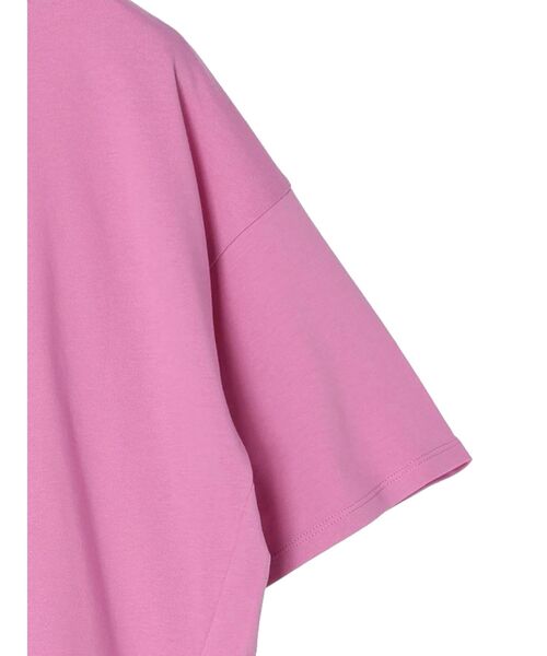 AMERICAN HOLIC（アメリカンホリック）の「抗菌防臭ラウンドテールカットプルオーバー（Tシャツ/カットソー・レディース・ピンク/イエロー/ブラック/オフホワイト/グレイッシュベージュ/ブルー・L/M）」の16枚目の写真