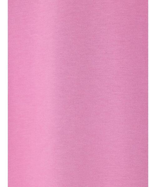 AMERICAN HOLIC（アメリカンホリック）の「抗菌防臭ラウンドテールカットプルオーバー（Tシャツ/カットソー・レディース・ピンク/イエロー/ブラック/オフホワイト/グレイッシュベージュ/ブルー・L/M）」の7枚目の写真