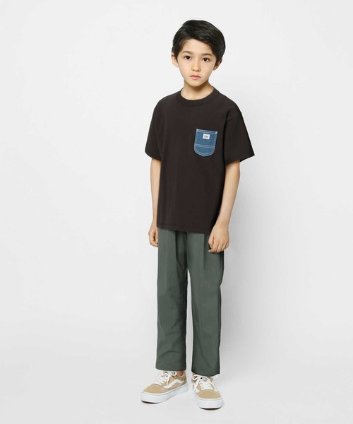 Lee（リー）の「【Lee】デニムポケットＴシャツ（Tシャツ/カットソー・キッズ・ブラック・120/130/140/160/105/150）」の8枚目の写真