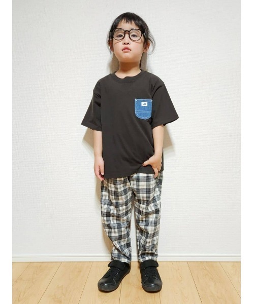 Lee（リー）の「【Lee】デニムポケットＴシャツ（Tシャツ/カットソー・キッズ・ブラック・120/130/140/160/105/150）」の9枚目の写真