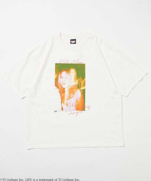 LIFE(ライフ)の「LIFE/ライフ 別注 ケイト・モス コラボフォト コラージュTシャツ/LIFE Kate Moss Collge Tee(Tシャツ/カットソー・メンズ・ブラック/オフホワイト/グレー・MEDIUM/LARGE)」の11枚目の写真