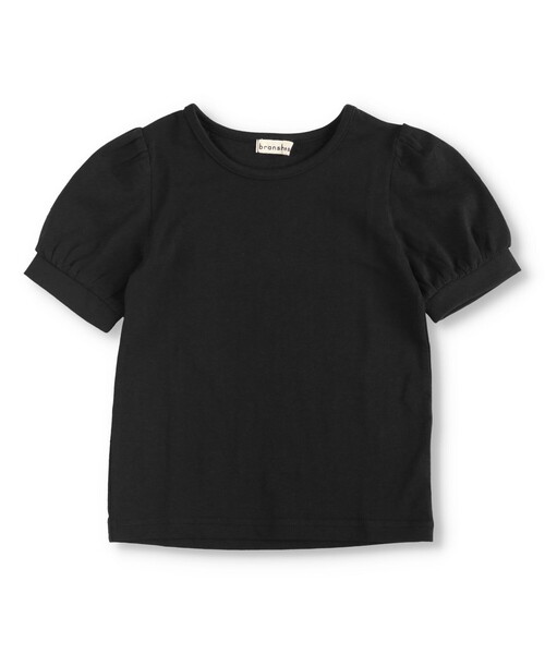 BRANSHES（ブランシェス）の「パフスリーブ5分袖Tシャツ（Tシャツ/カットソー・キッズ・オフホワイト/ブラック/グレイッシュベージュ/ブルー/ライトグリーン・120/130/100/110/140）」の3枚目の写真