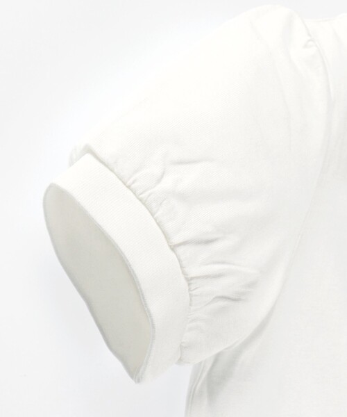 BRANSHES（ブランシェス）の「パフスリーブ5分袖Tシャツ（Tシャツ/カットソー・キッズ・オフホワイト/ブラック/グレイッシュベージュ/ブルー/ライトグリーン・120/130/100/110/140）」の11枚目の写真