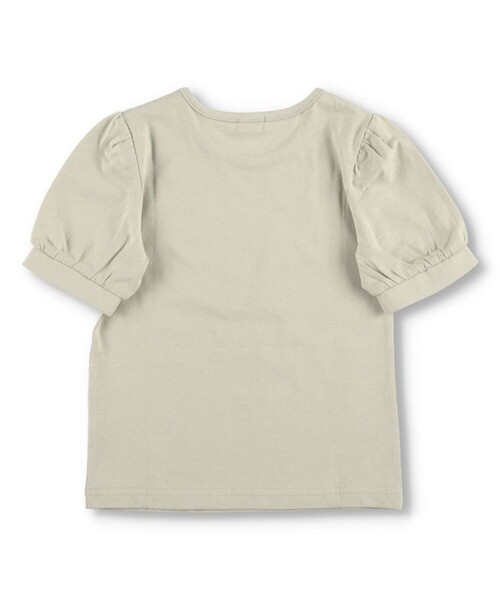 BRANSHES（ブランシェス）の「パフスリーブ5分袖Tシャツ（Tシャツ/カットソー・キッズ・オフホワイト/ブラック/グレイッシュベージュ/ブルー/ライトグリーン・120/130/100/110/140）」の16枚目の写真