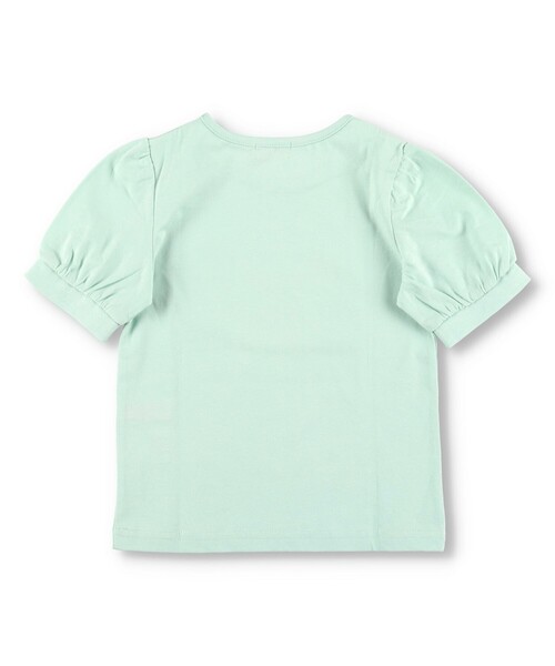 BRANSHES（ブランシェス）の「パフスリーブ5分袖Tシャツ（Tシャツ/カットソー・キッズ・オフホワイト/ブラック/グレイッシュベージュ/ブルー/ライトグリーン・120/130/100/110/140）」の9枚目の写真