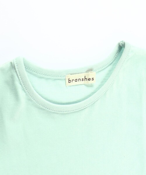 BRANSHES（ブランシェス）の「パフスリーブ5分袖Tシャツ（Tシャツ/カットソー・キッズ・オフホワイト/ブラック/グレイッシュベージュ/ブルー/ライトグリーン・120/130/100/110/140）」の21枚目の写真